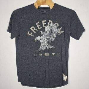 Under Armour Project Rock Loose Fit Crew Neck T-Shirt Medium Freedom